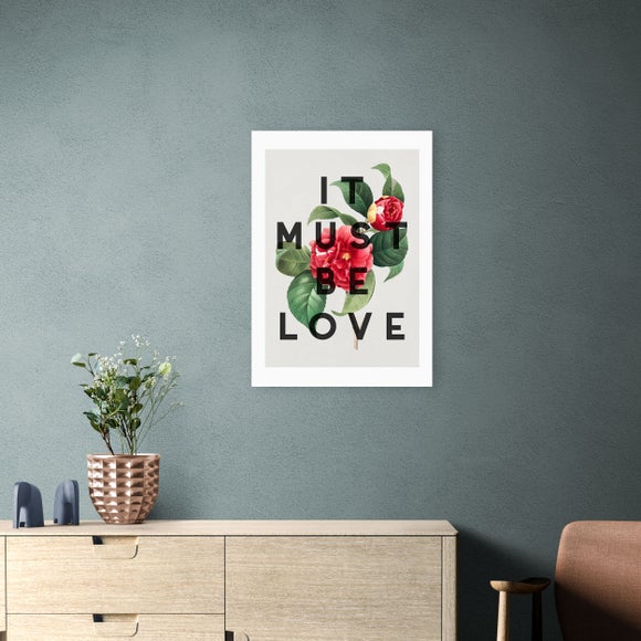 East End Prints - It Must Be Love Print by The 13 Prints Green thumbnail