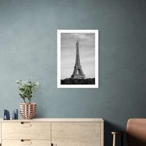 East End Prints Eiffel Tower, Pairs (Monochrome) I Print by 1x Gallery