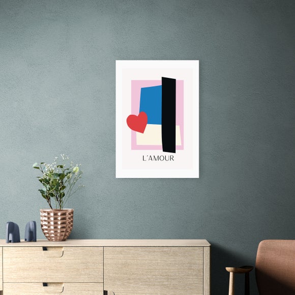 East End Prints - L'Amour Print by Inoui MultiColoured thumbnail
