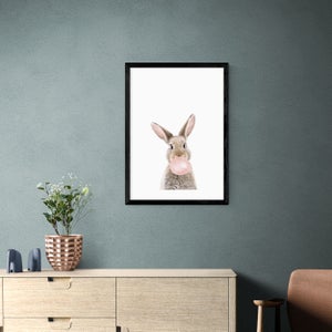 East End Prints Bubble Gum Bunny Print By Sisi And Seb