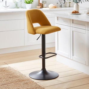Jonas Adjustable Height Bar Stool- Fabric