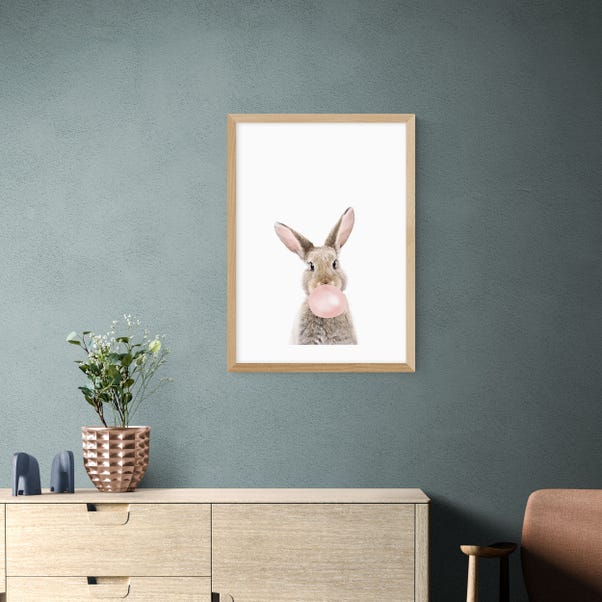 East End Prints Bubble Gum Bunny Print by Sisi and Seb image 1 of 2
