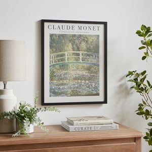 Waterlilies And Japanese Bridge By Claude Monet Framed Print