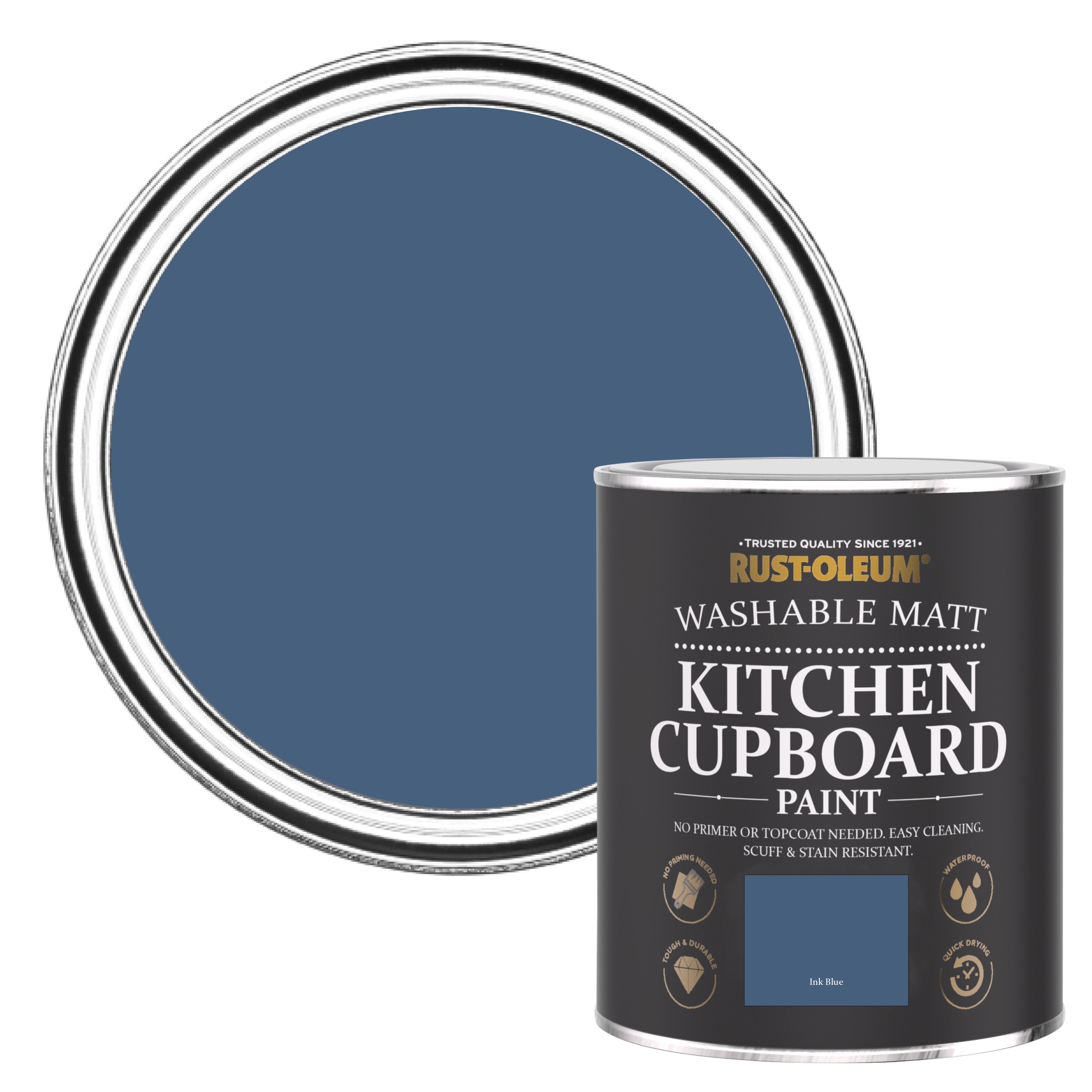 Rust-Oleum Ink Blue Matt Cupboard Paint