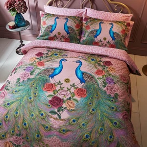 Matthew Williamson Xanadu Peacock 100 Cotton Duvet Cover & Pillowcase Set