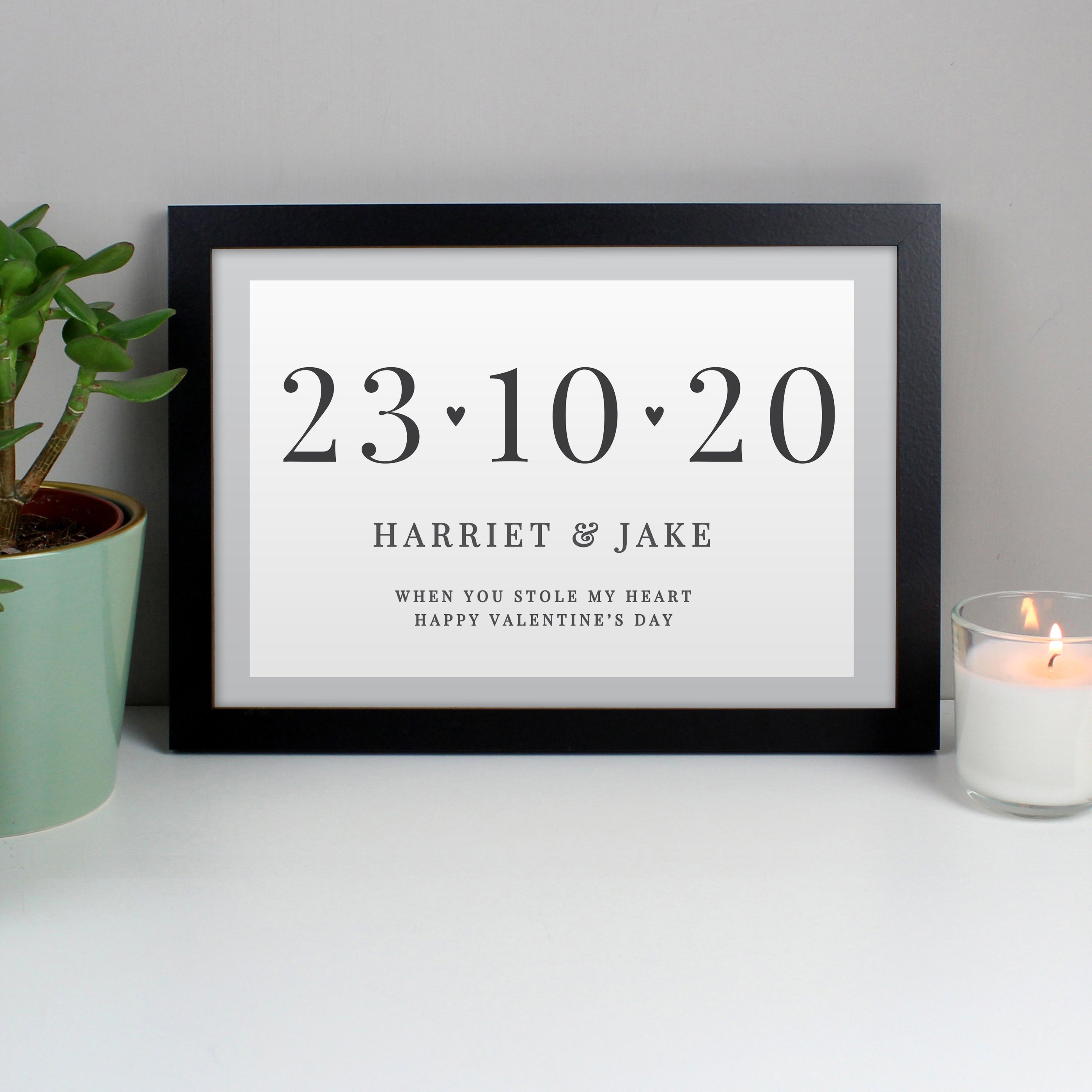 Personalised Special Date Framed Print
