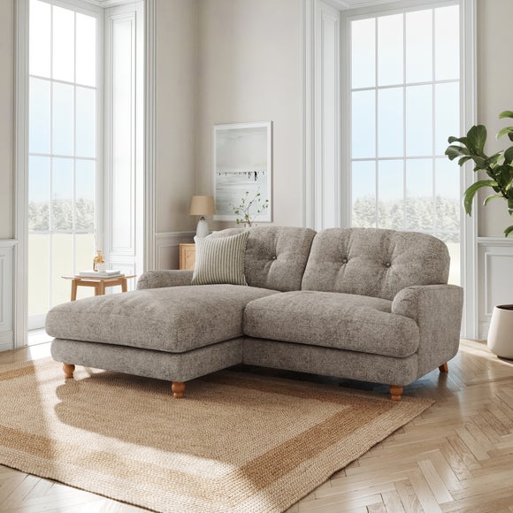 Martha Chunky Chenille Corner Chaise Sofa