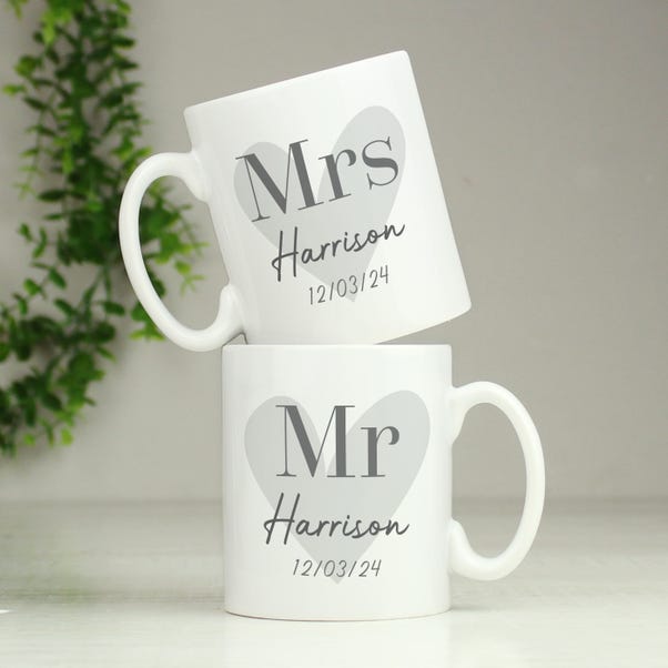 Personalised Set of 2 Couples Mugs image 1 of 4