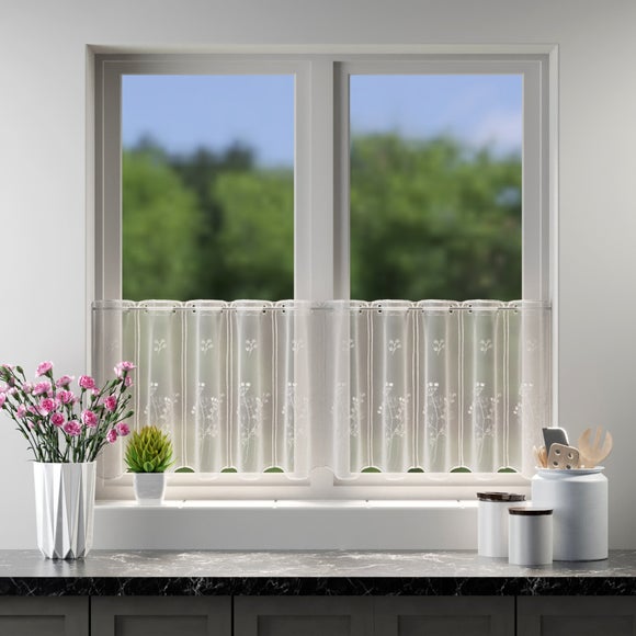 View Arielle Lightweight Cafe Curtain Fabric By The Metre View Arielle Lightweight Cafe Curtain Fabric By The Metre