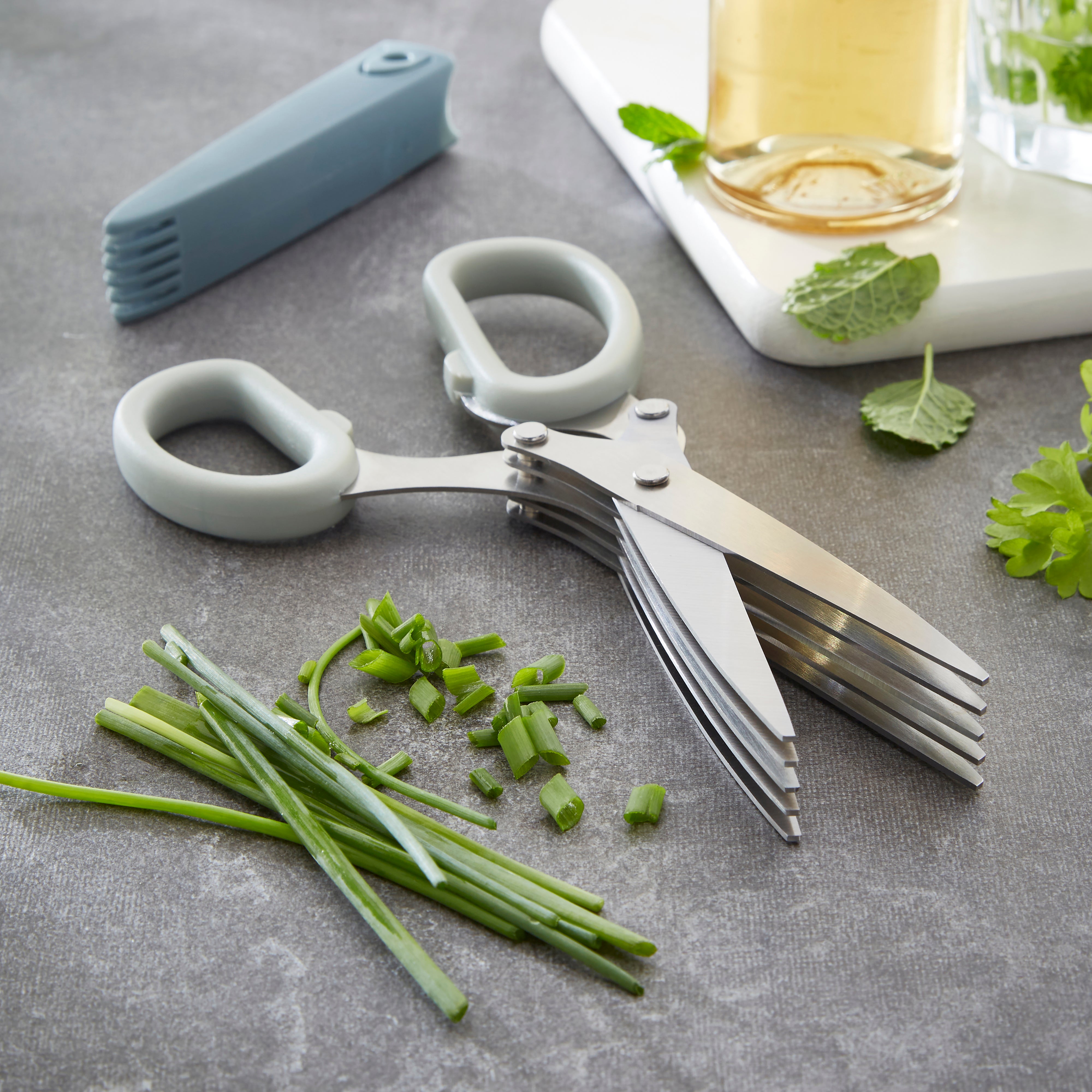 Handy Kitchen Stainless Steel Herb Scissors