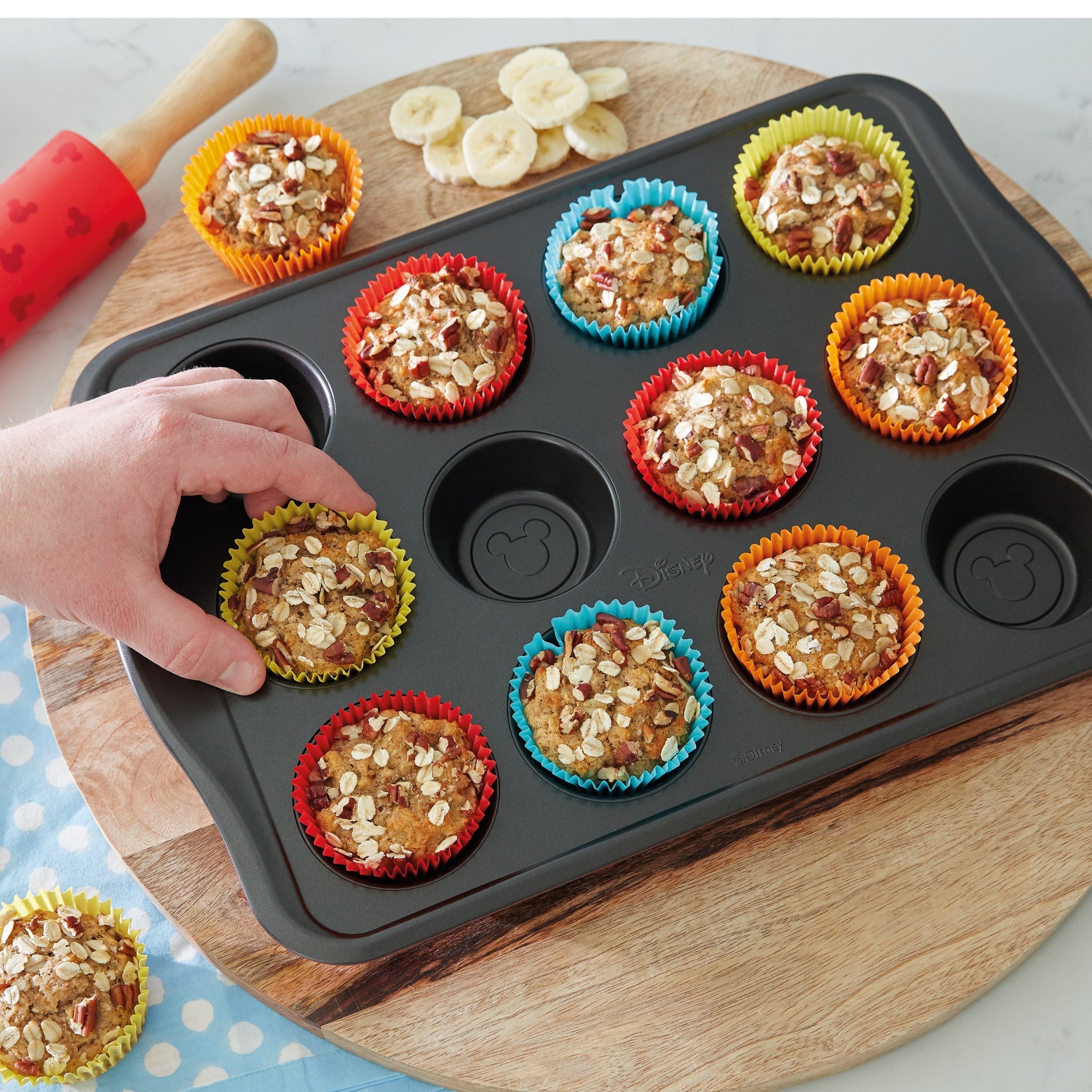 Prestige Mickey Mouse 12 Cup Muffin Tin Red
