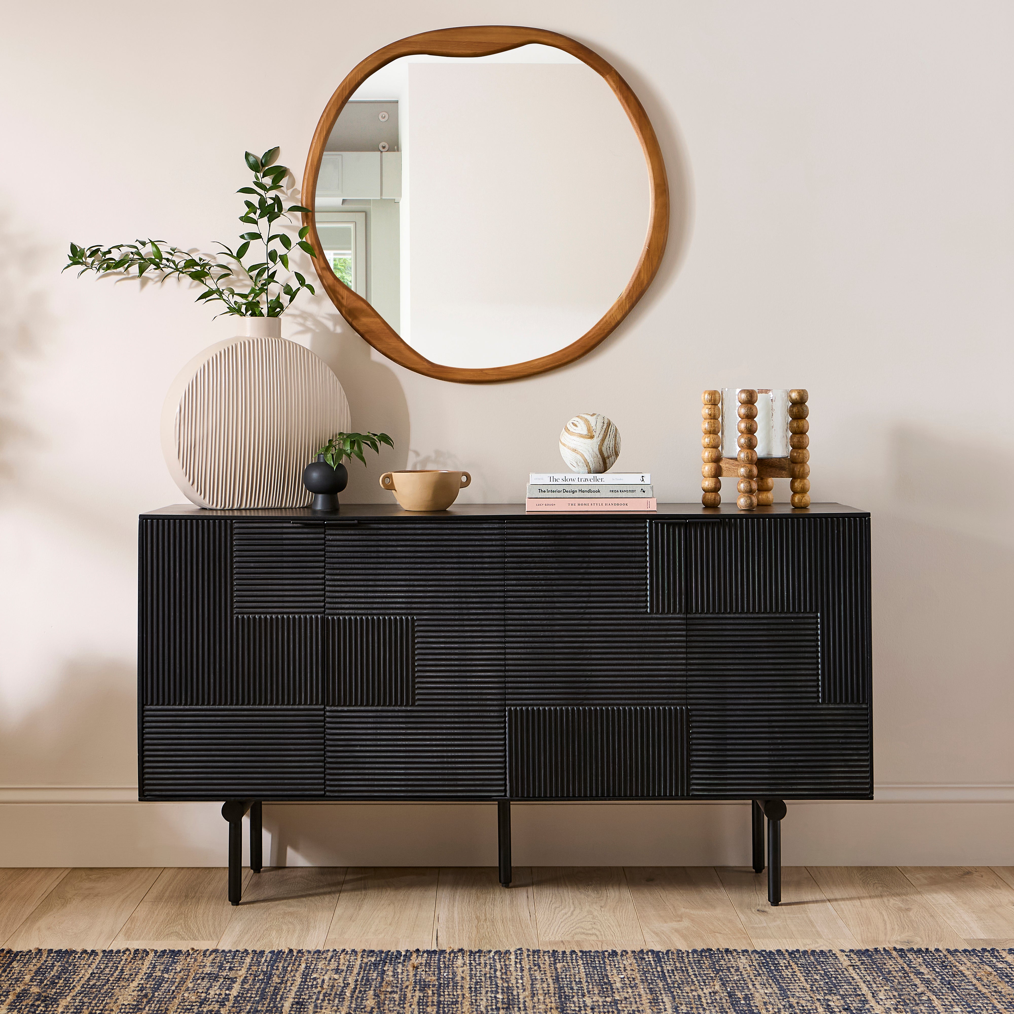 Spencer Large Sideboard Mango Wood Black