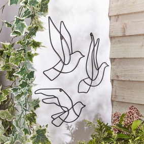 Birds Indoor Outdoor Metal Wall Art