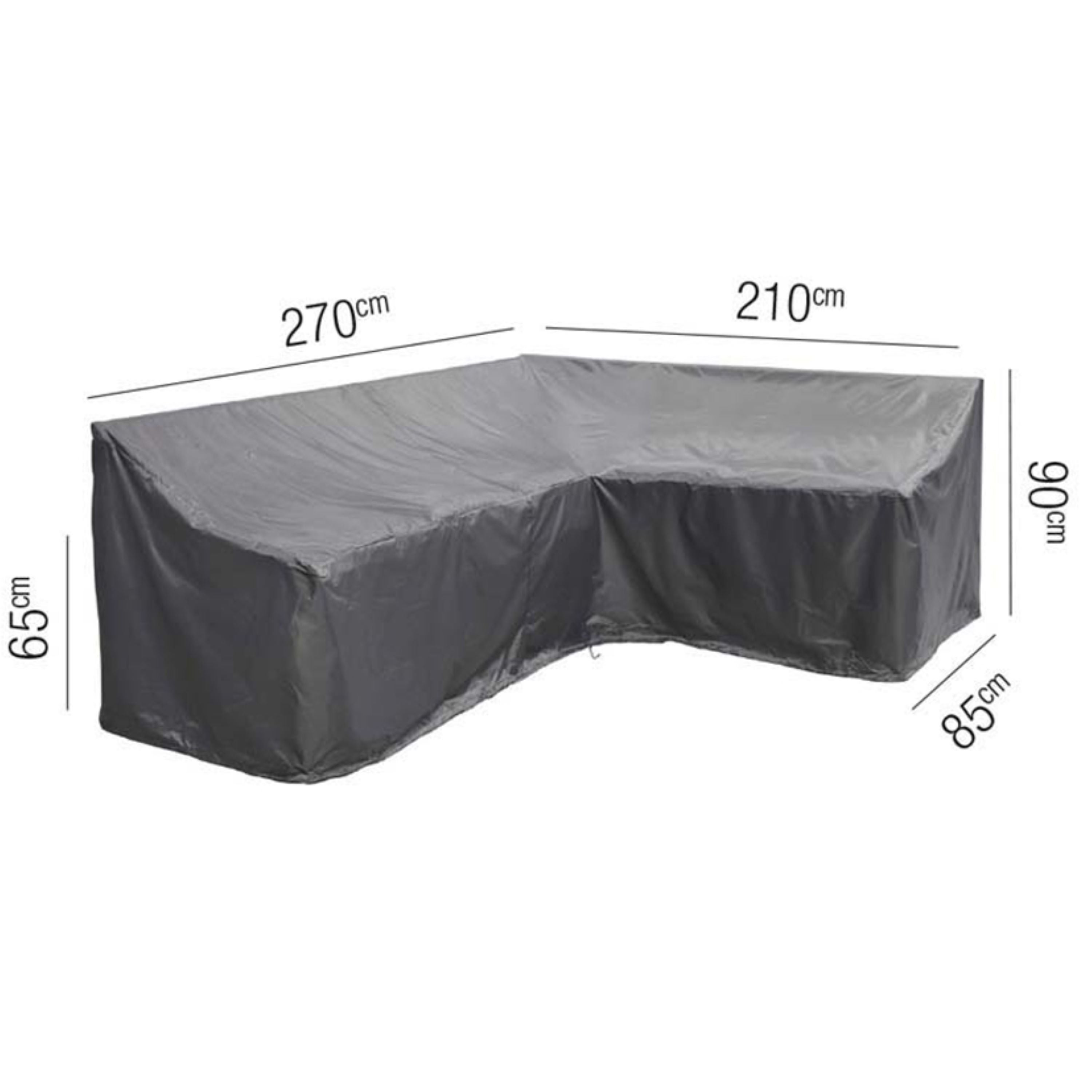 Photos - Furniture Cover COVER Aerocover Long Left Hand Lounge Set  Grey 