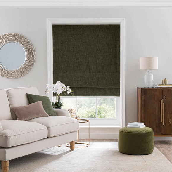 Chenille Herringbone Roman Blind