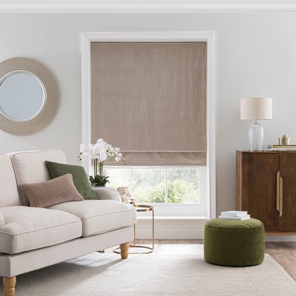 Chenille Herringbone Roman Blind