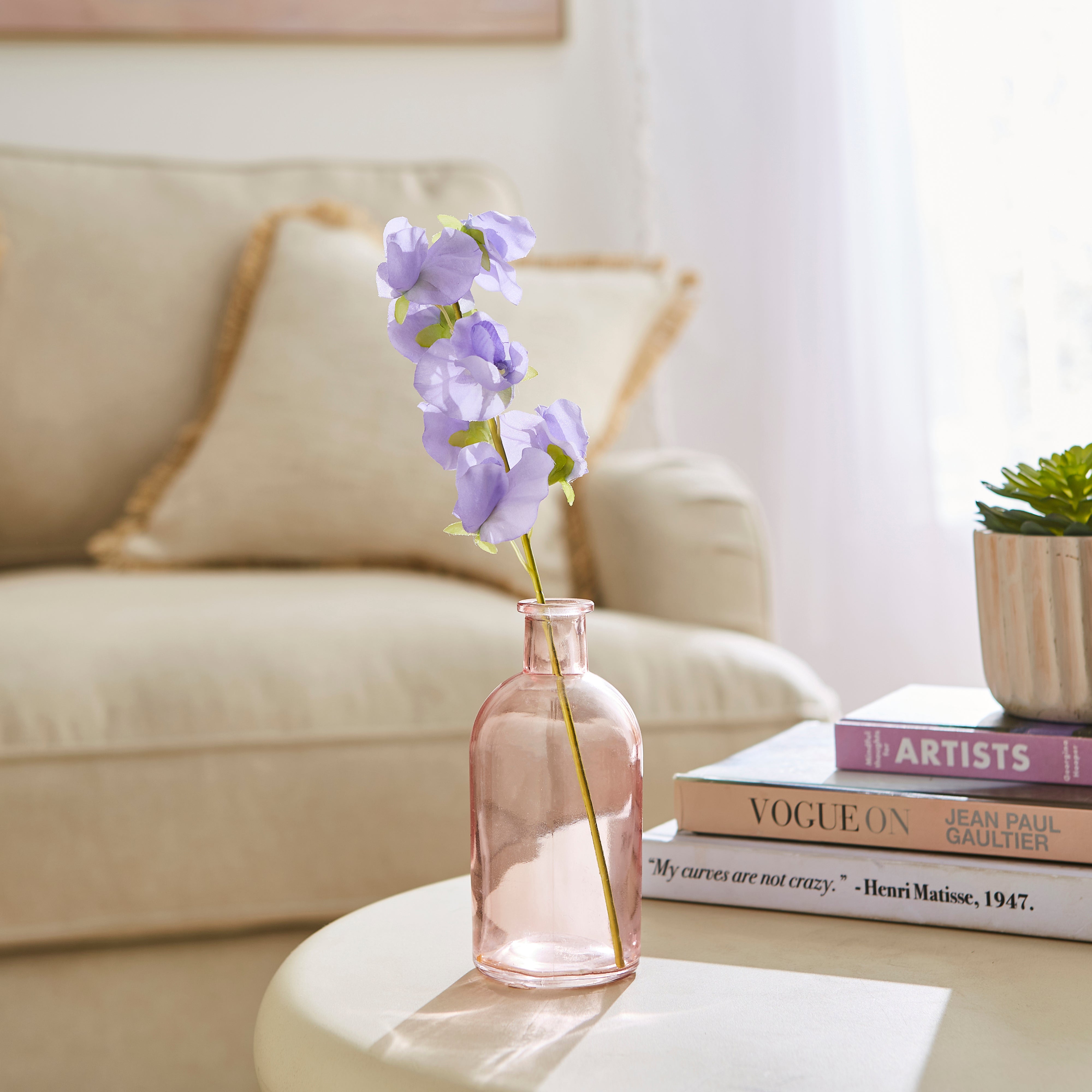 Image of Small Artificial Sweet Pea Stem Lilac (Purple)