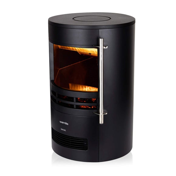Click to view product details and reviews for 2000w Elmswell Round Contemporary Flame Effect Stove.