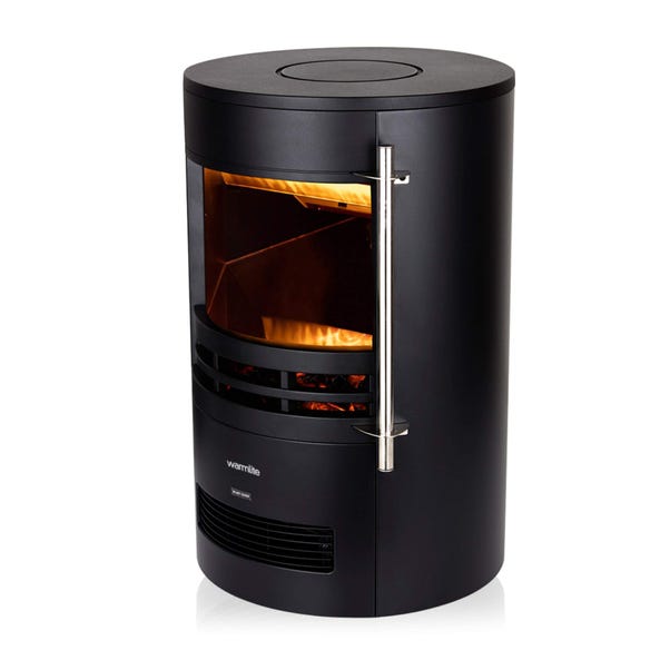 2KW Elmswell Round Contemporary Flame Effect Stove image 1 of 9