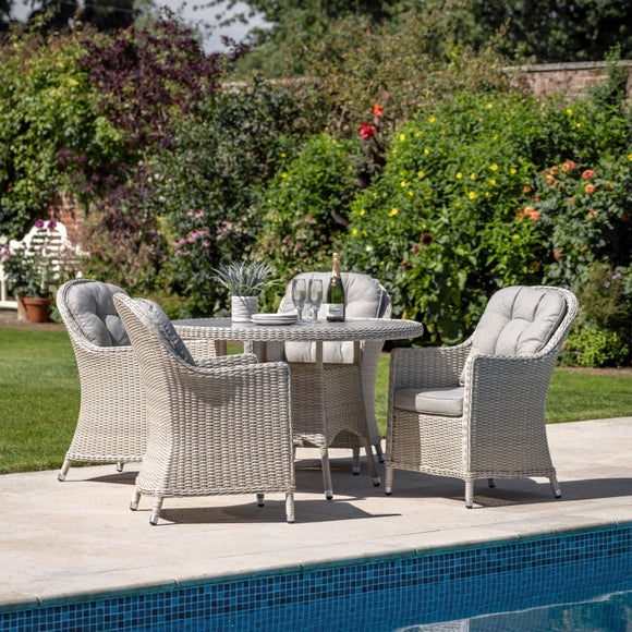 Kingsdown 4 Seater Round Dining Set