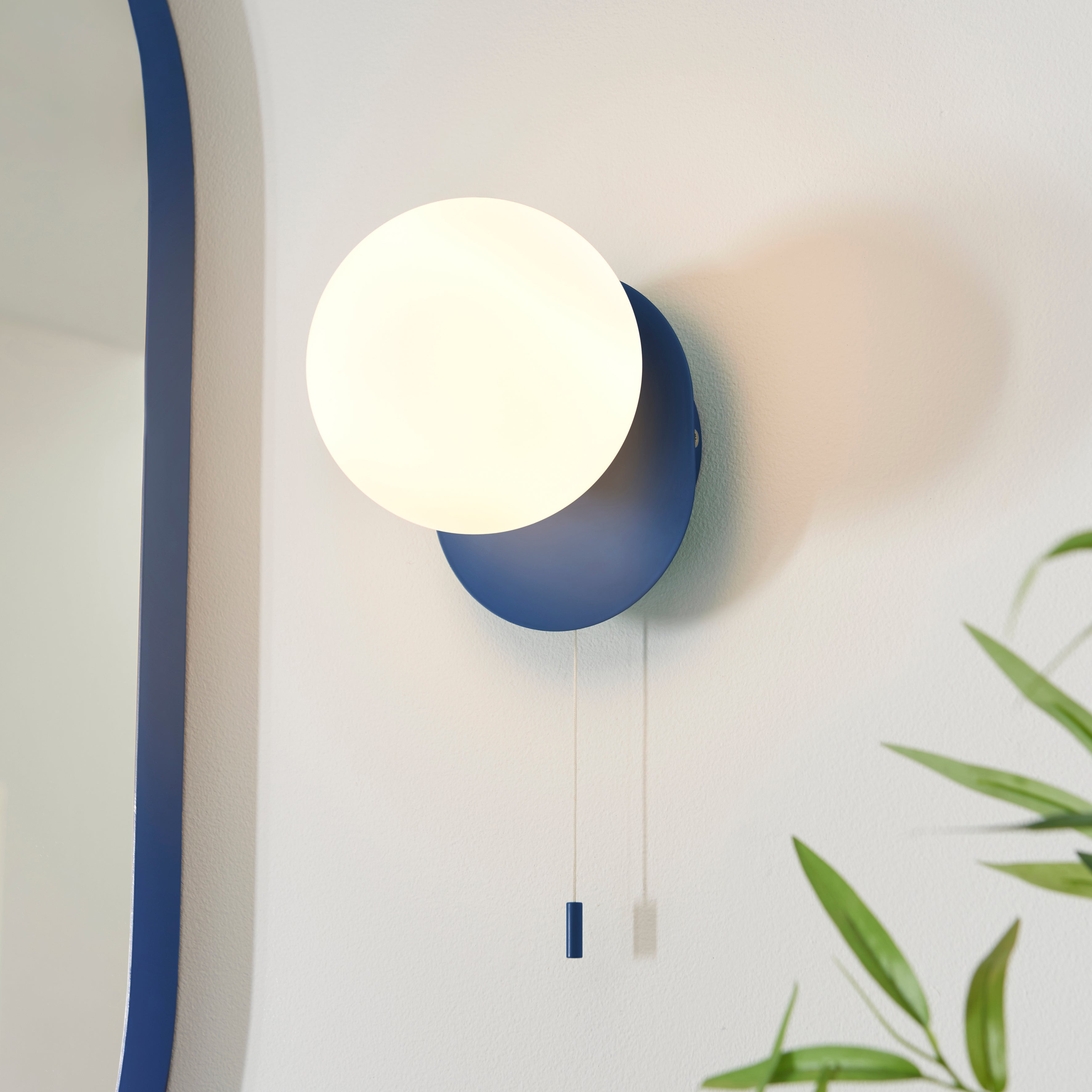 Elements Tela Bathroom Wall Light Blue