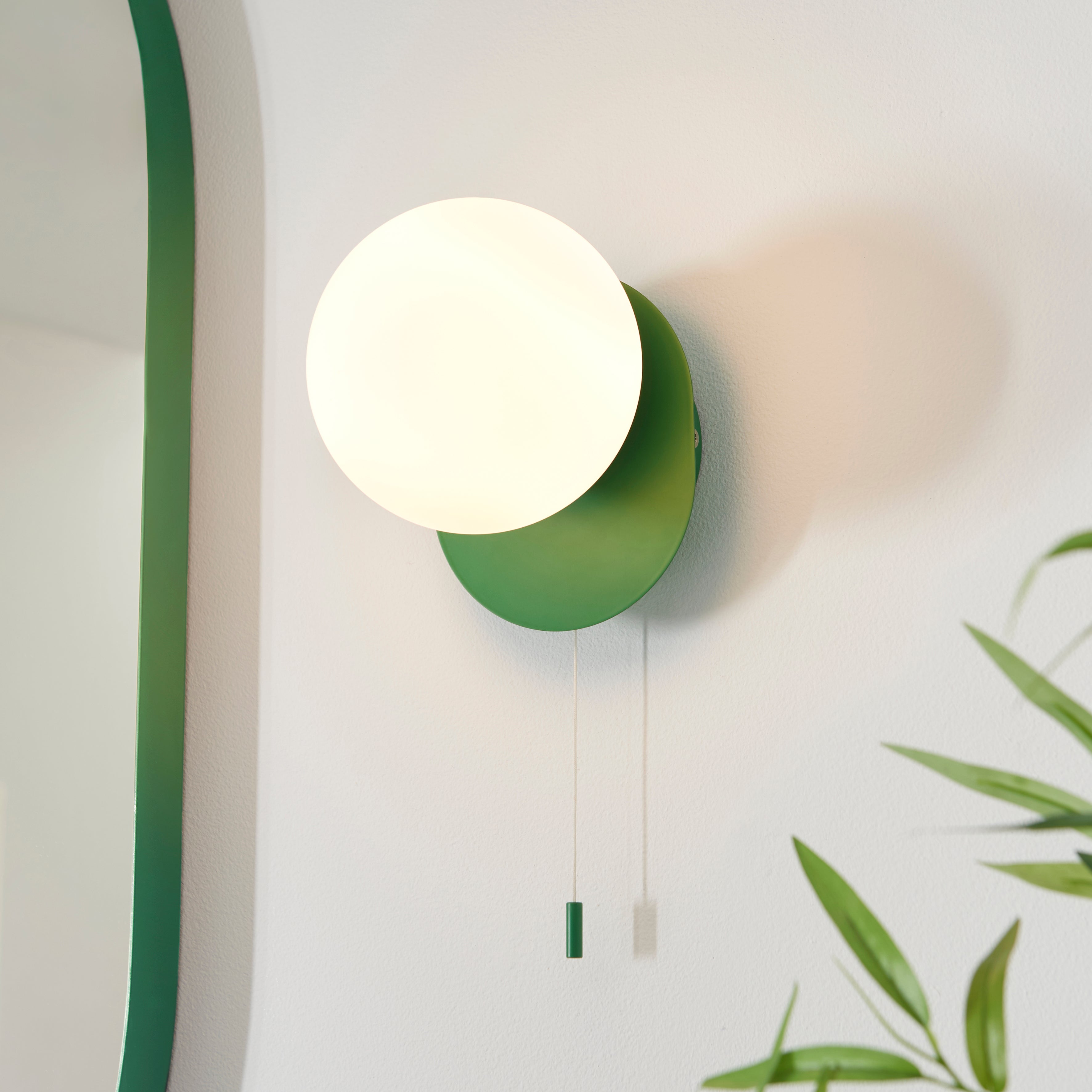 Elements Tela Bathroom Wall Light Green