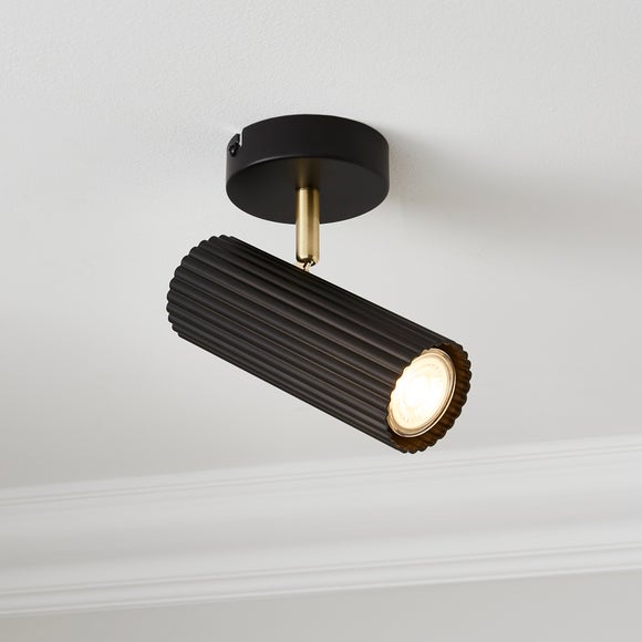 Click to view product details and reviews for Georgi Industrial Ribbed Adjustable Semi Flush Spotlight.