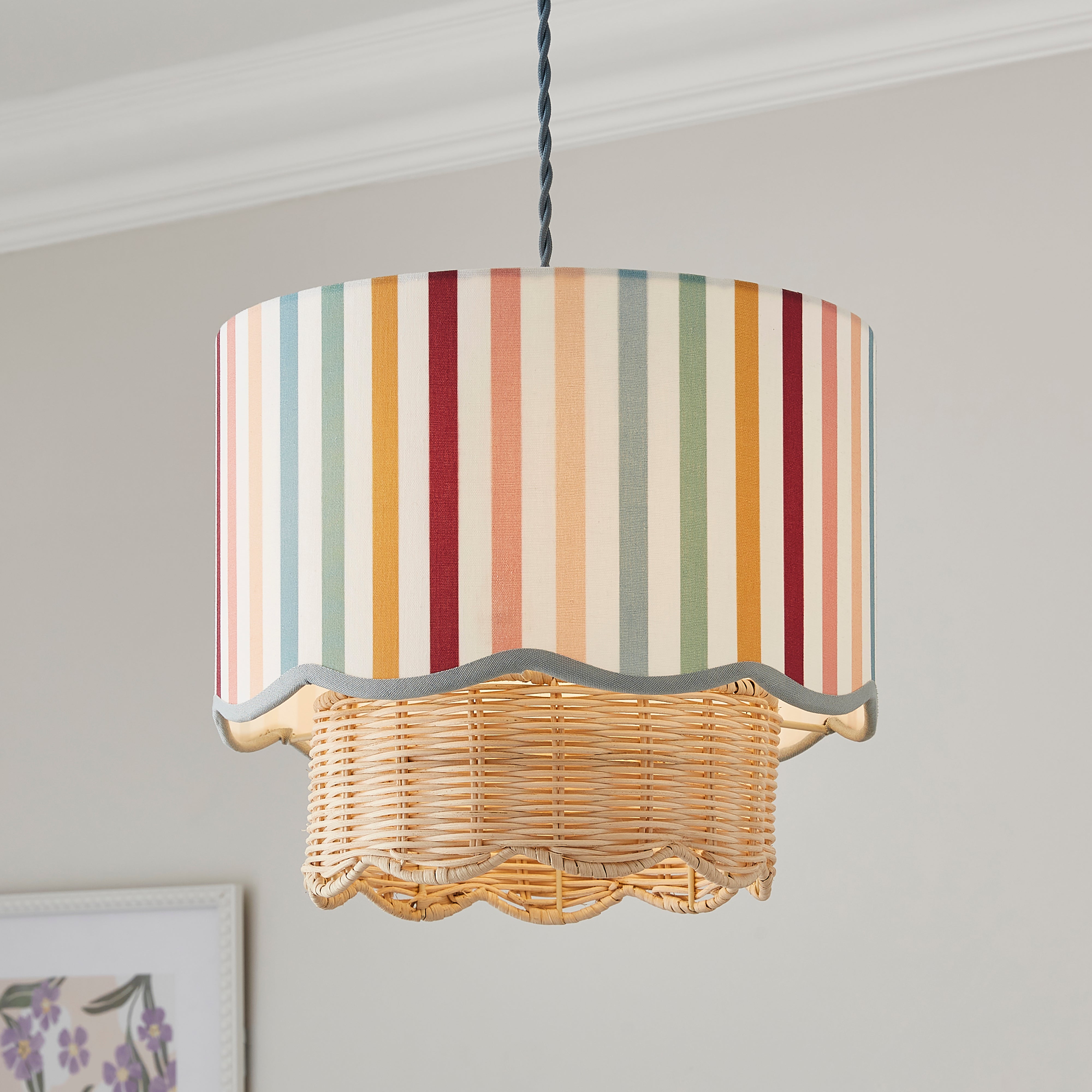 Rainbow Scallop Easy Fit Pendant Shade