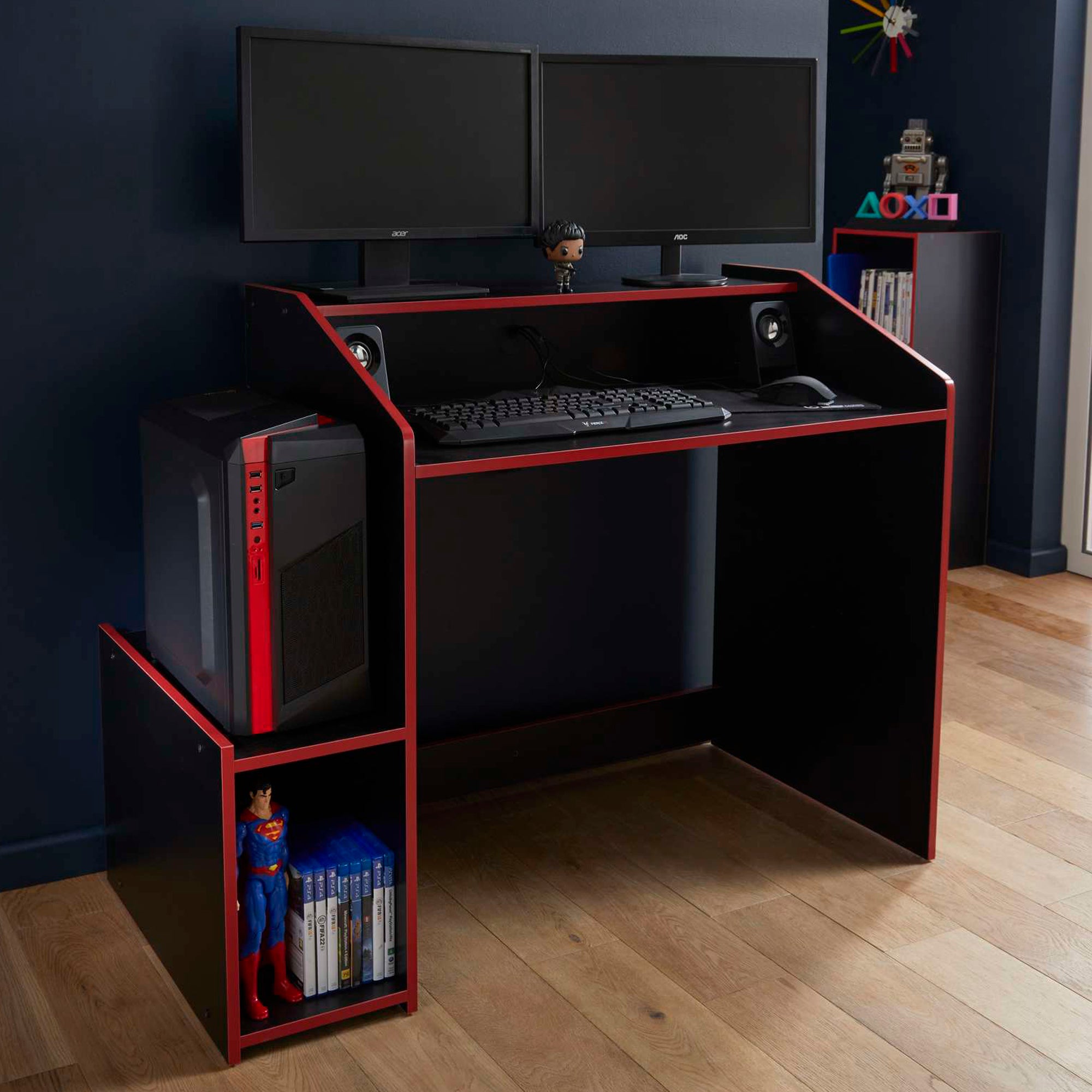Lloyd Pascal Jaguar Gaming Desk Red