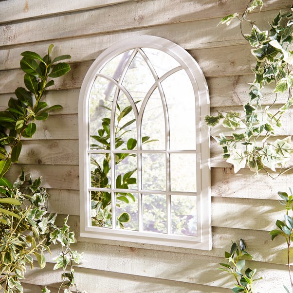 Arched Window Indoor Outdoor Wall Mirror image 1 of 4