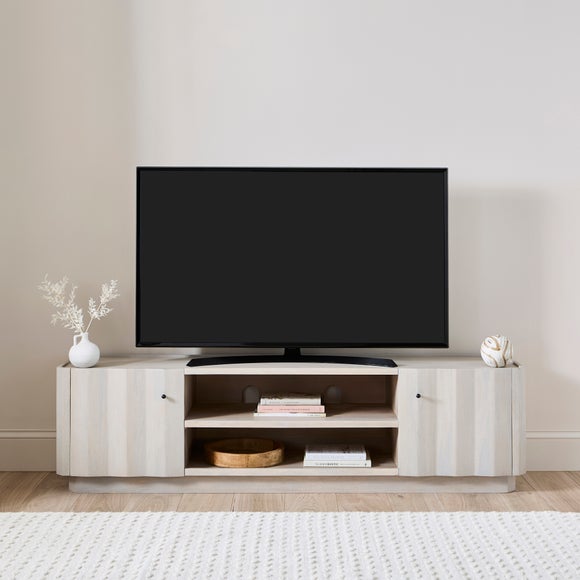 Click to view product details and reviews for Willa Extra Wide Tv Unit For Tvs Up To 80 Mango Wood.