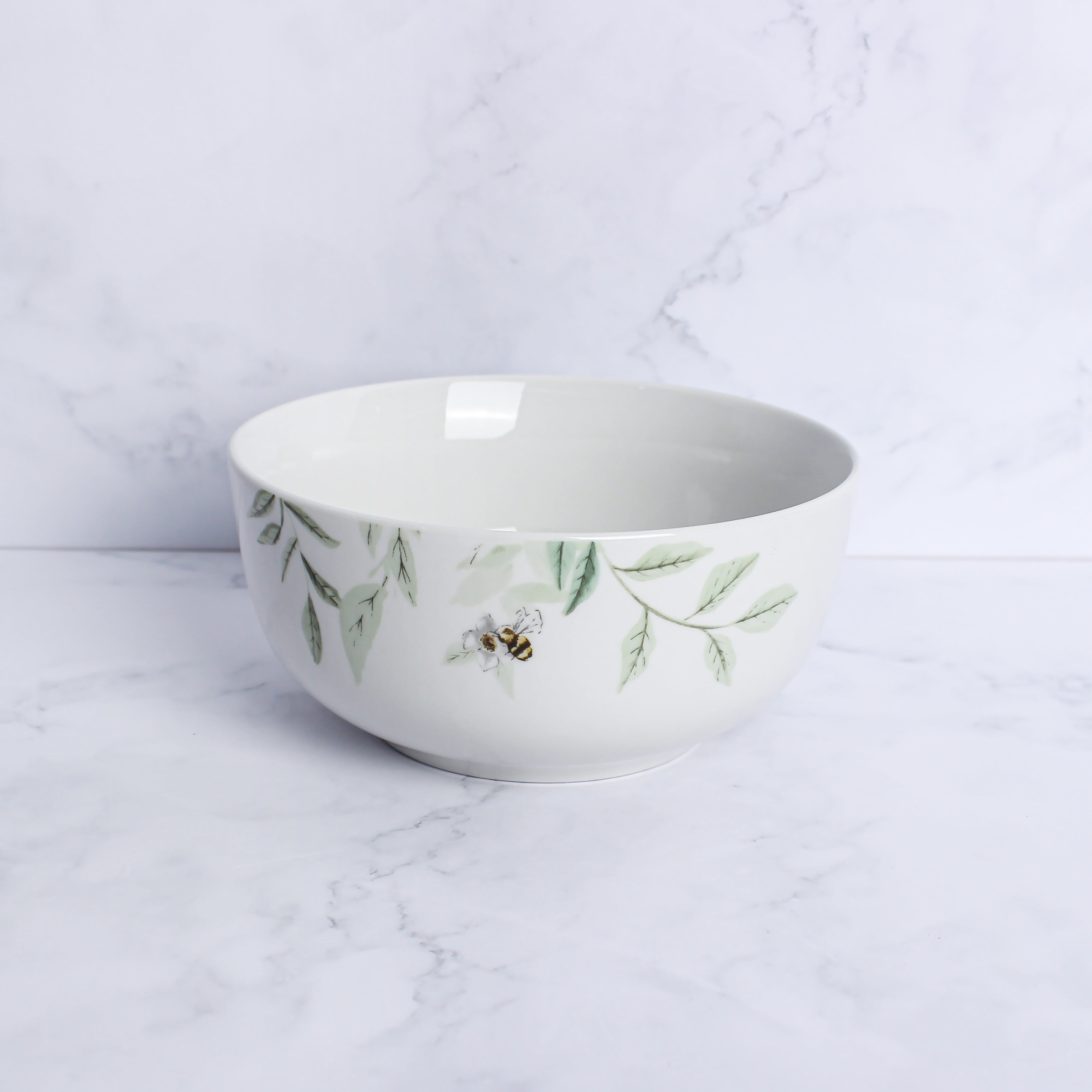 Willow Trail Sage Gloss Porcelain Cereal Bowl Sage Green