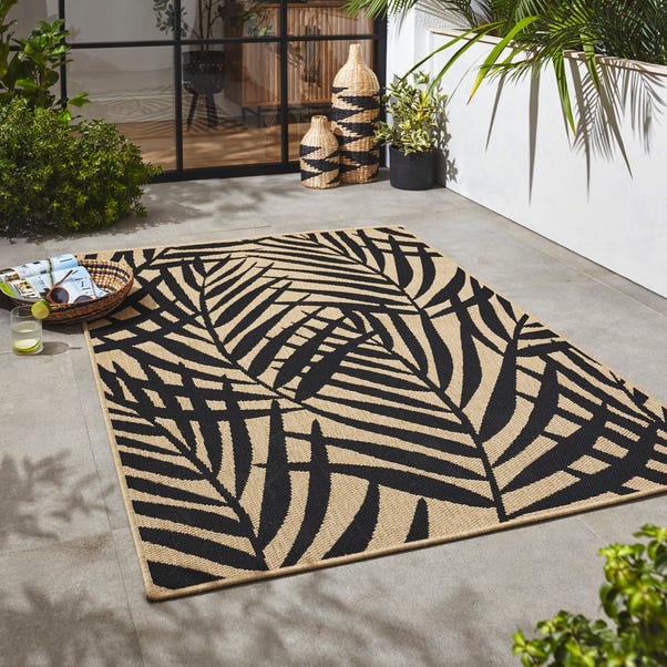 Jungle Leaves Indoor Outdoor Rug image 1 of 5