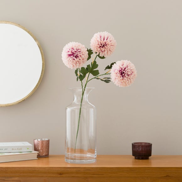 Click to view product details and reviews for Artificial Pink Ball Dahlia Stem.