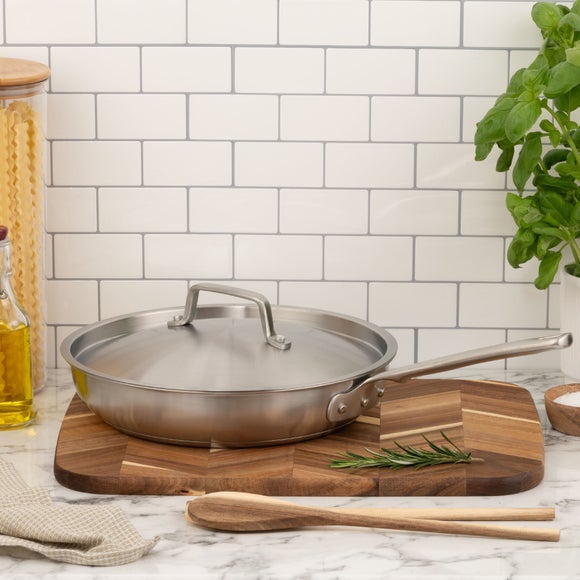 Click to view product details and reviews for Gourmet 28cm Frying Pan with Lid.
