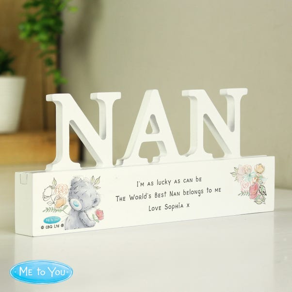Personalised Me To You Wooden Nan Ornament image 1 of 5