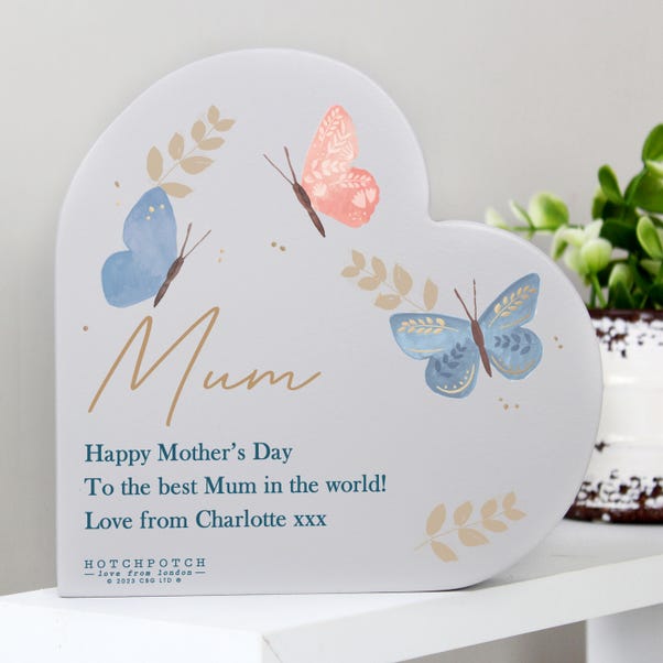 Personalised Butterly Heart Ornament image 1 of 5