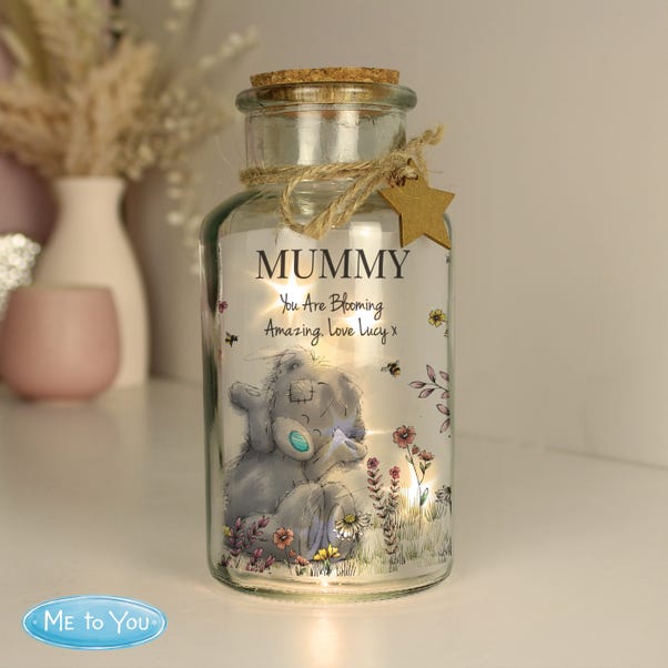Personalised Me to You Floral LED Glass Jar image 1 of 5