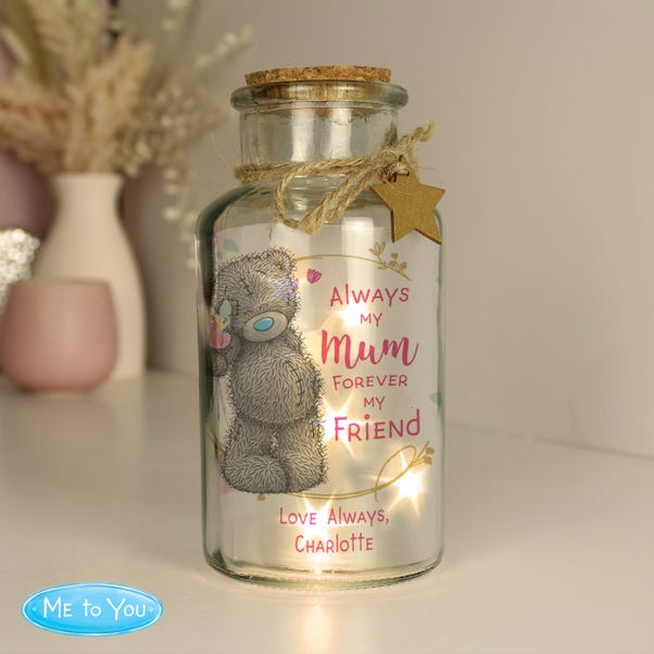 Personalised Me To You Forever My Friend LED Glass Jar image 1 of 4