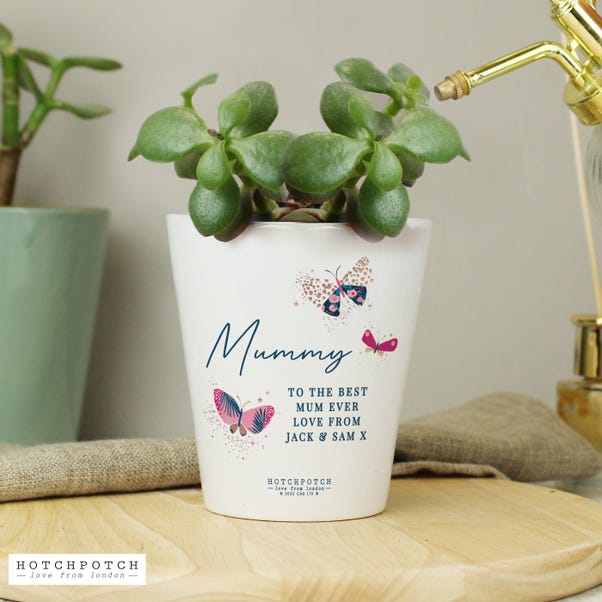 Personalised Butterfly Plant Pot image 1 of 4
