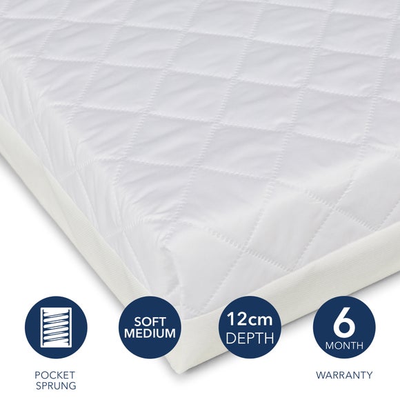 Photos - Mattress Ickle Bubba Premium Sprung Cot  