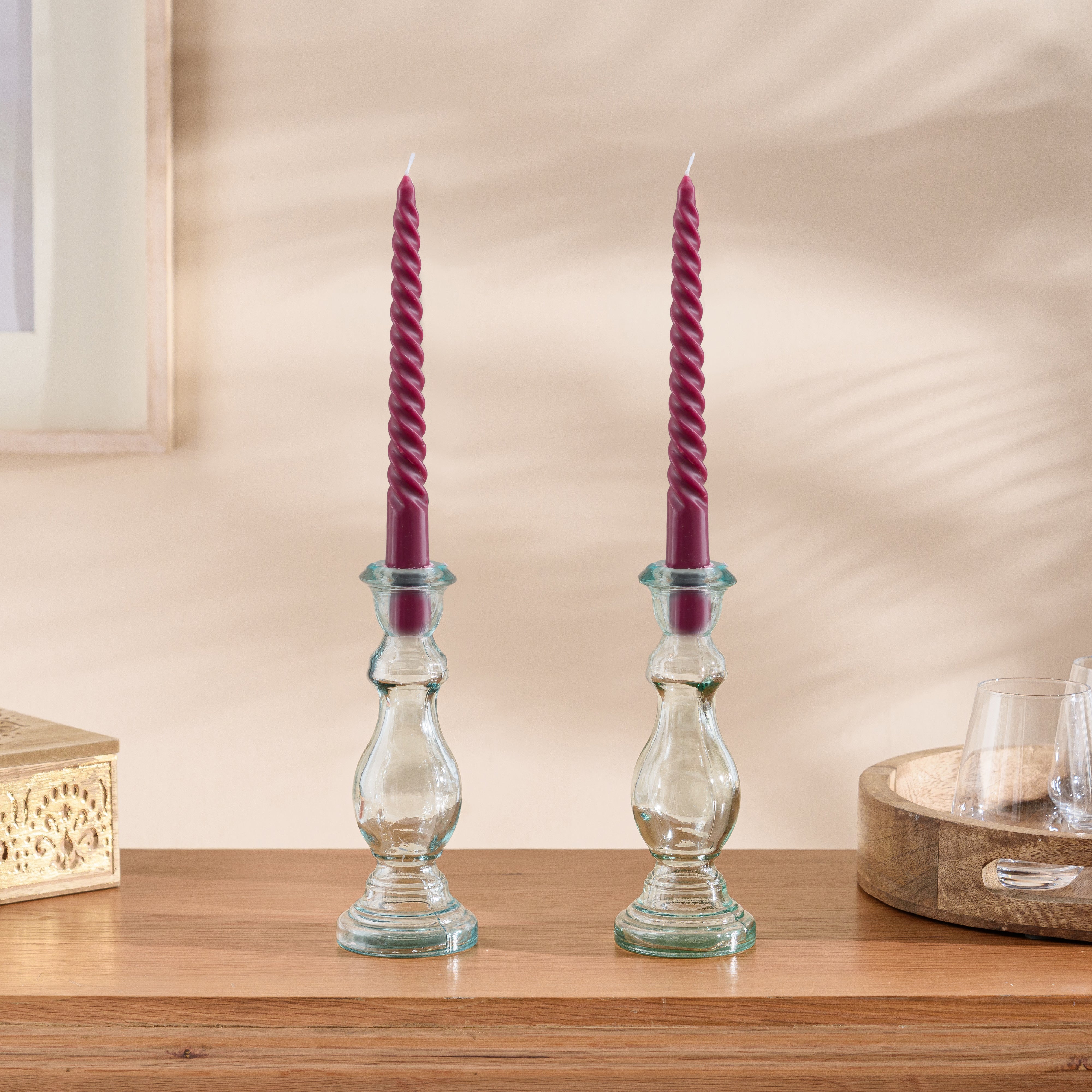 Twisted Taper Candles