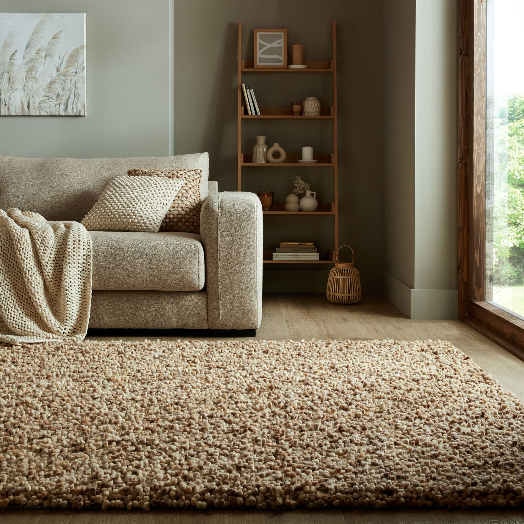 Noodle Wool Rug Natural