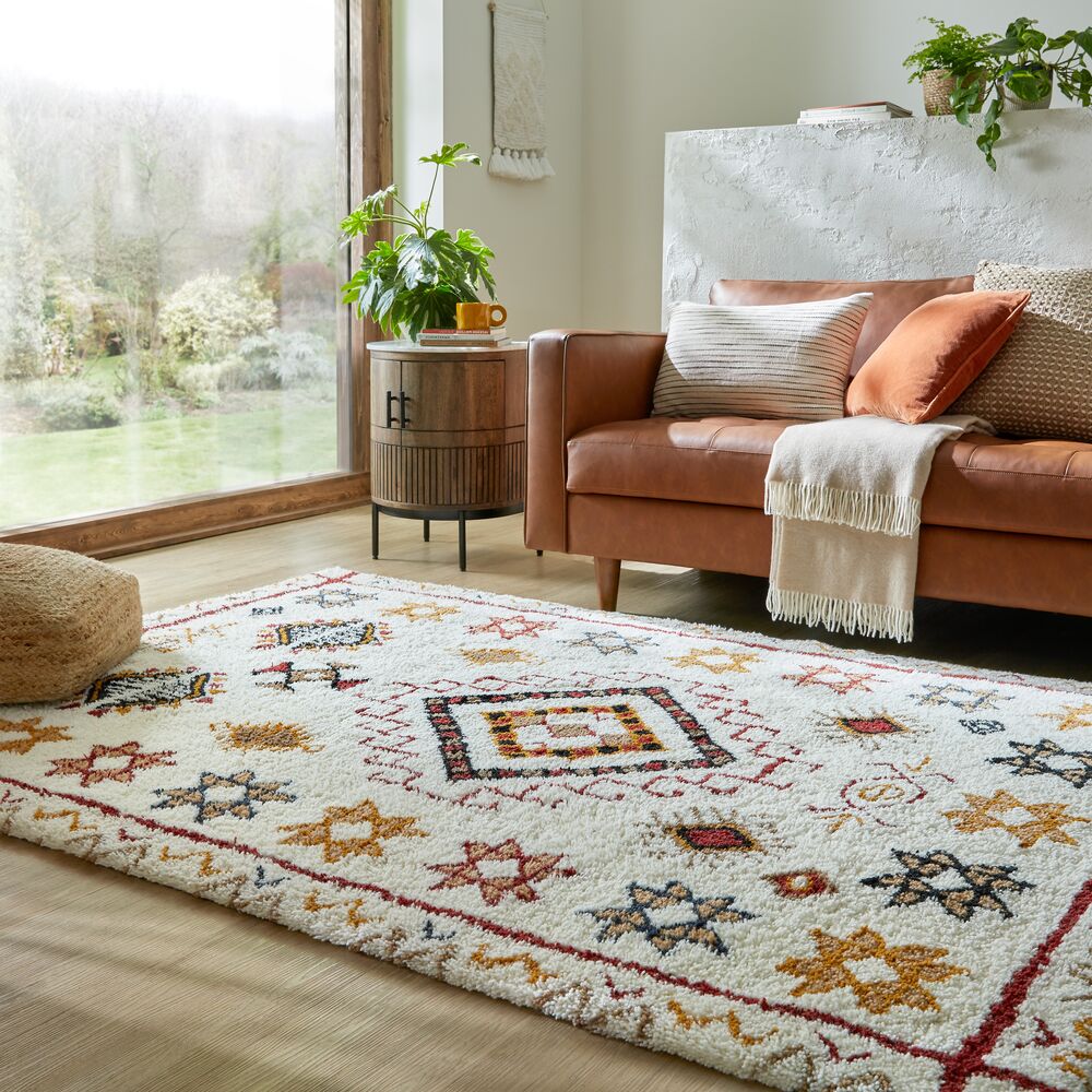 Amal Wool Berber Rug Multicoloured