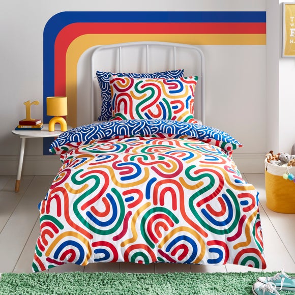 Bright Abstract Duvet Cover And Pillowcase Set