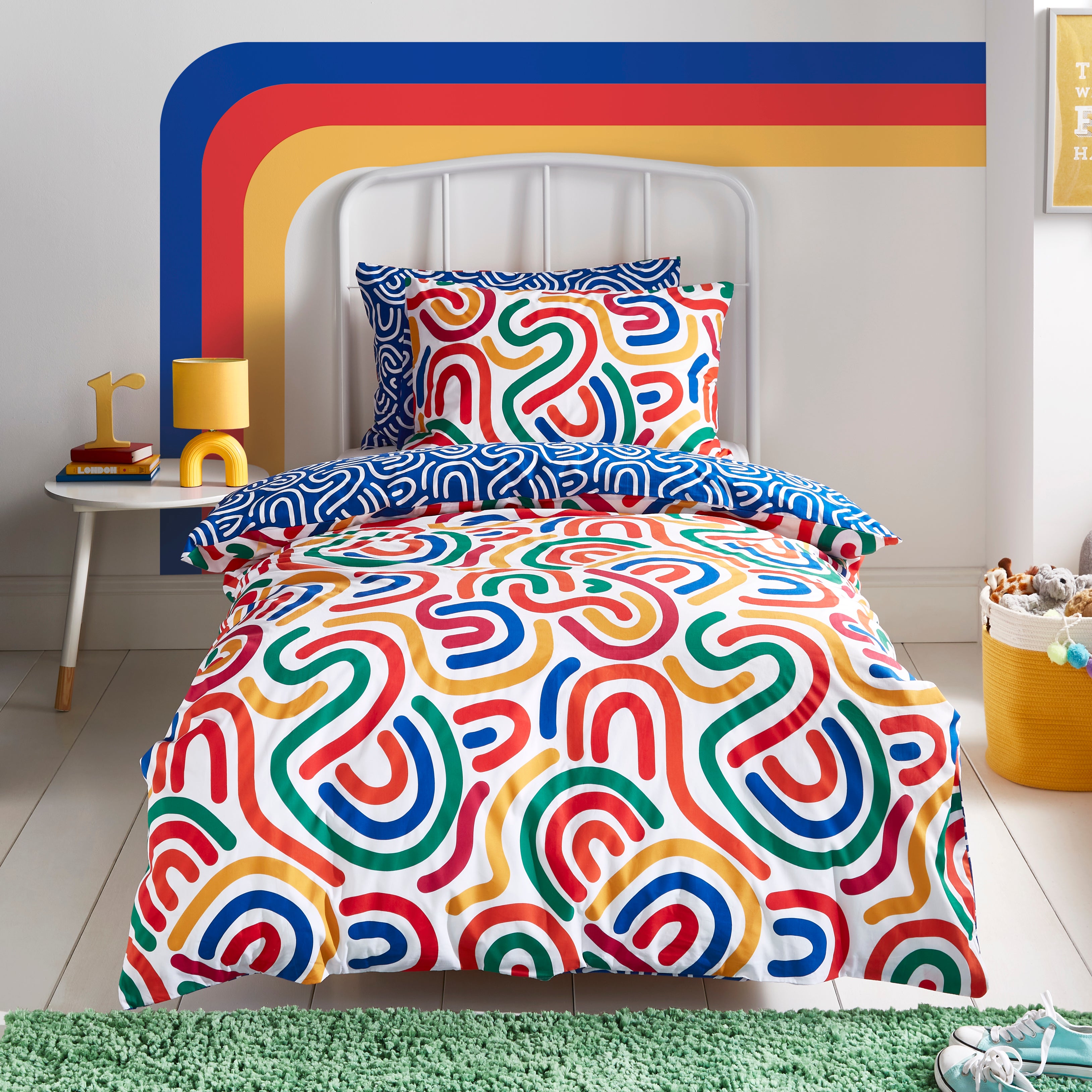 Bright Abstract Duvet Cover and Pillowcase Set