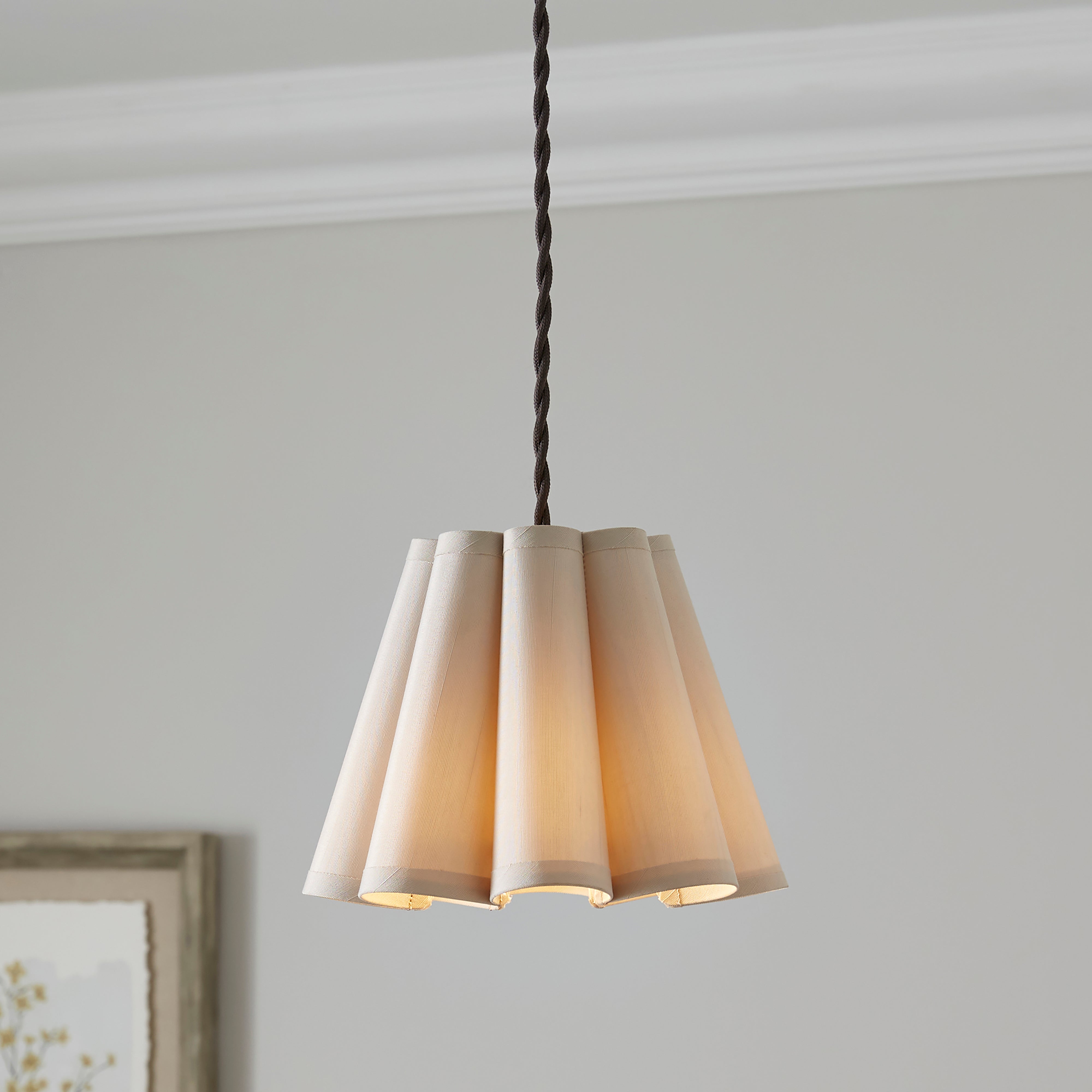 Petal Pleat Lamp Shade Sandstone