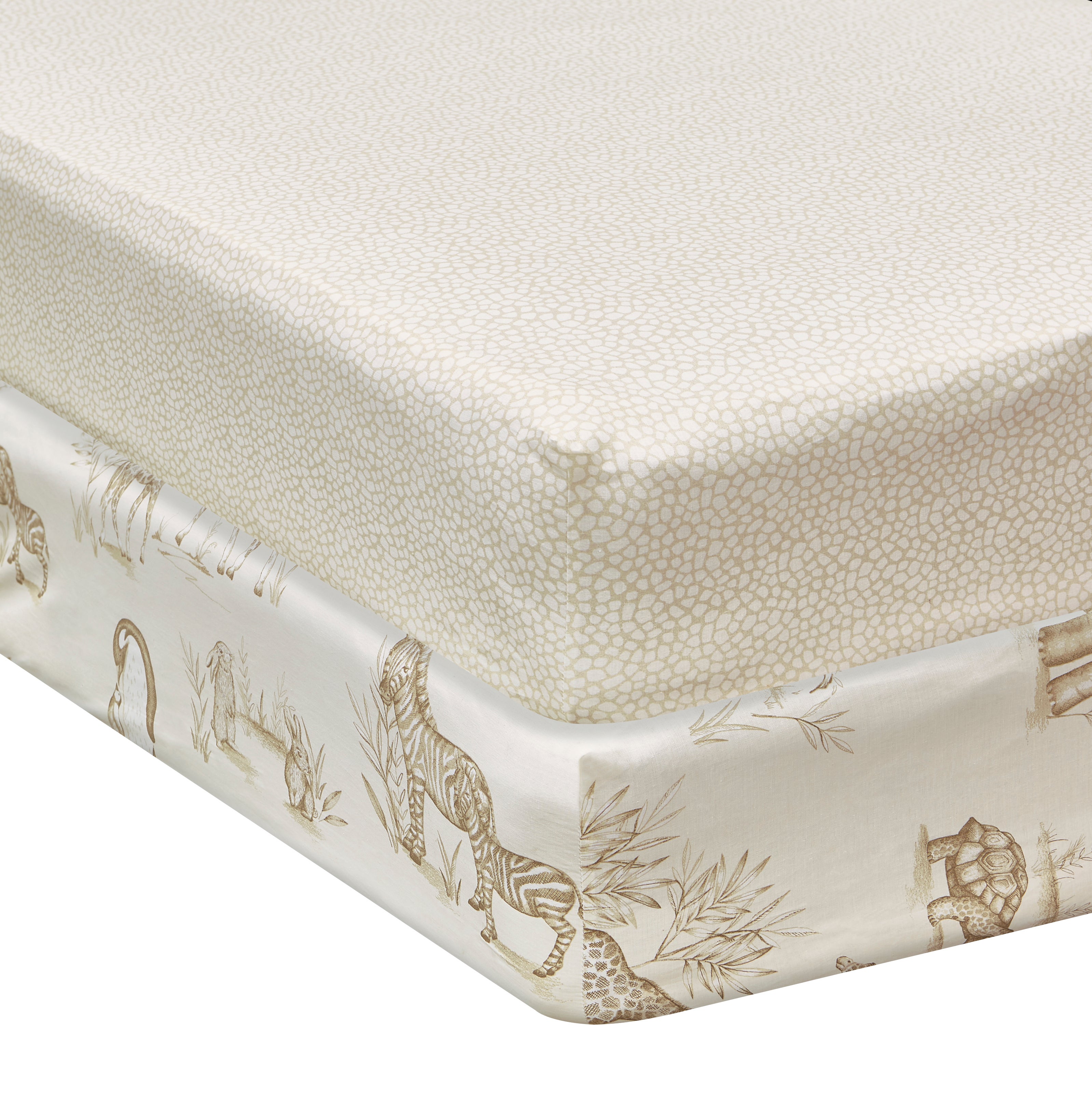 Sketched Animal Set of 2 Fitted Sheets