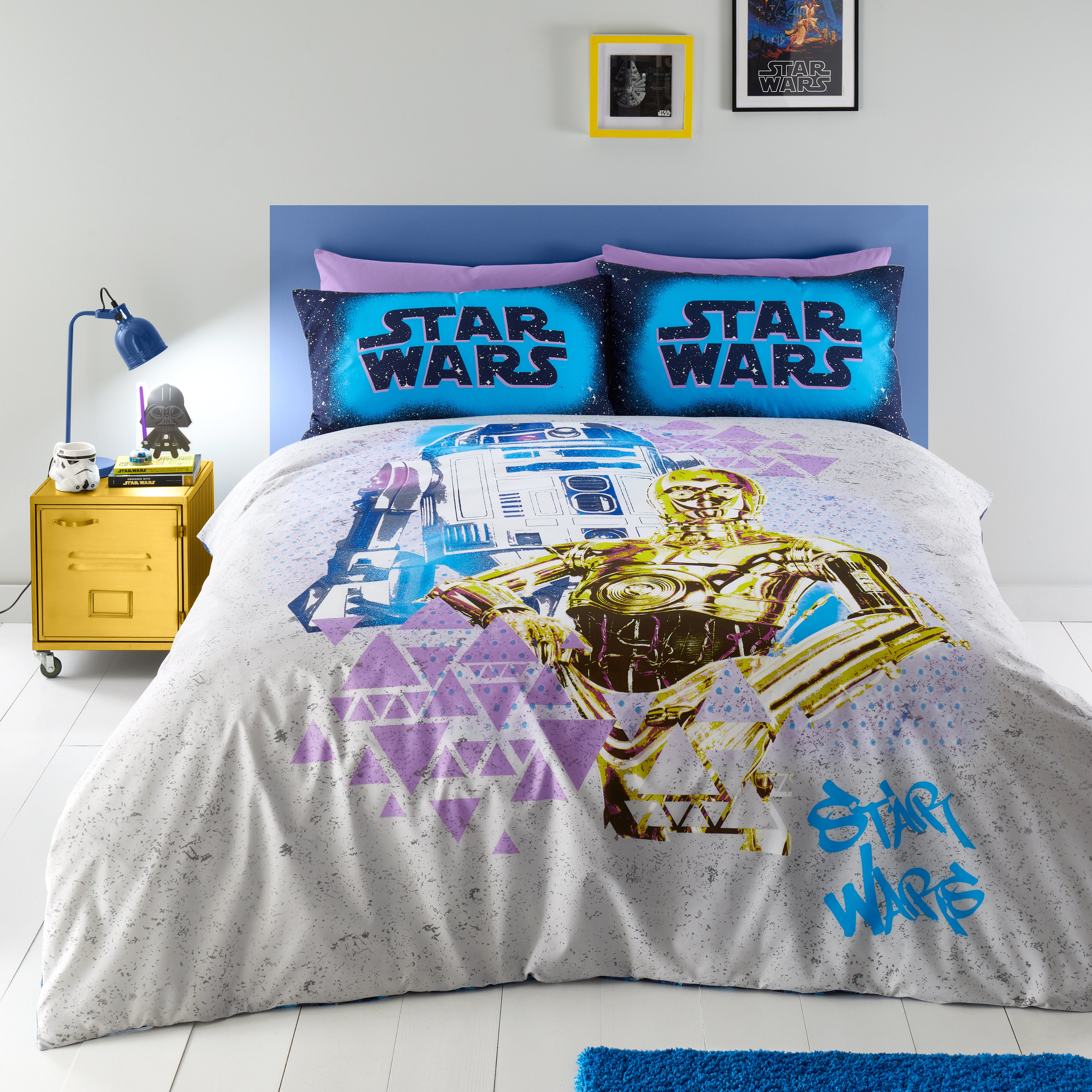 Star Wars R2D2 and C3PO Duvet Cover and Pillowcase Set