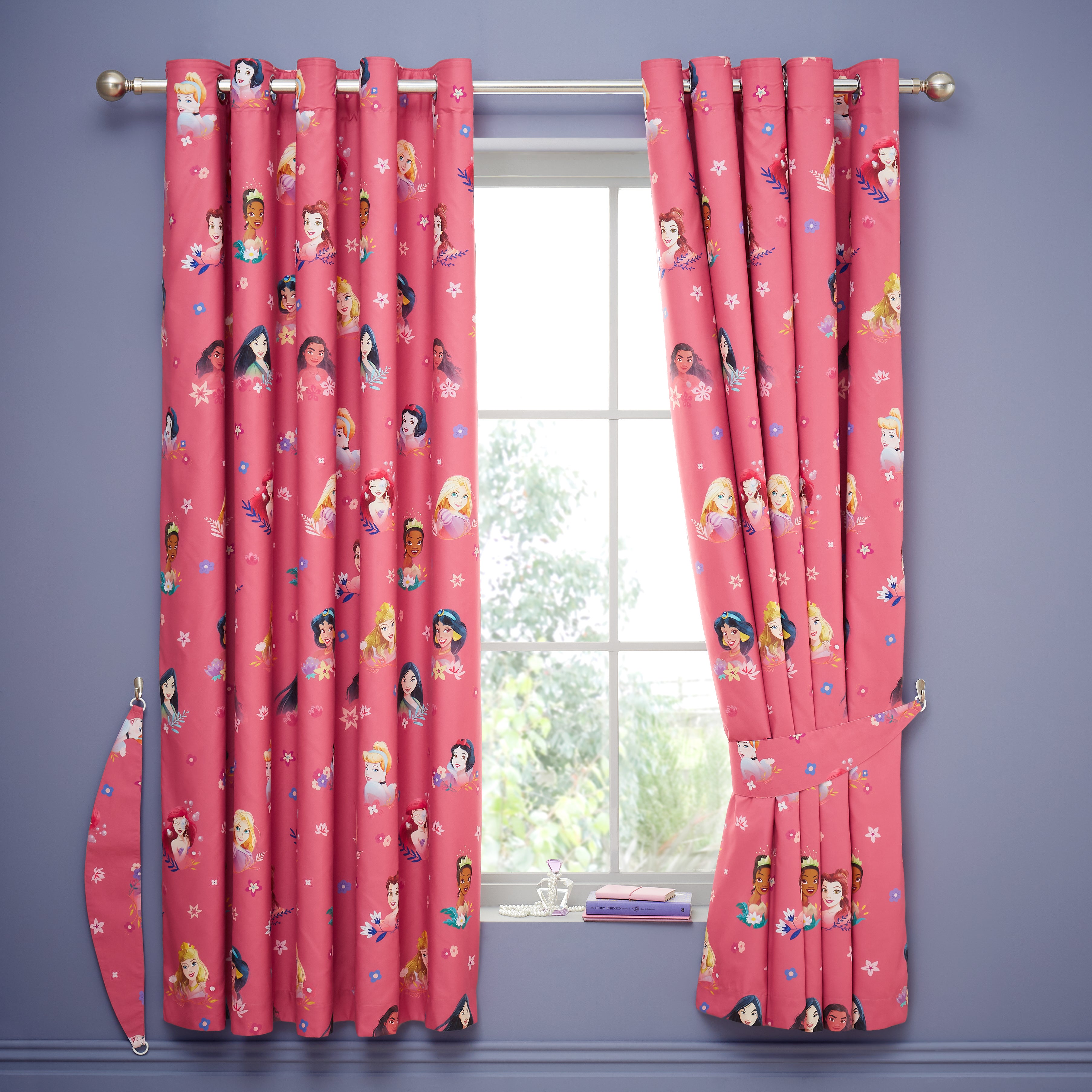 Disney Princess Blackout Eyelet Curtains with Tiebacks | Dunelm